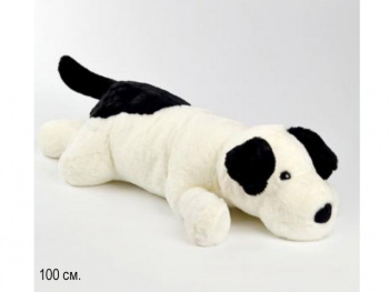 им Собака арт. 453-2-811 Черно-белая лежит 100 см в пак. им Собака арт. 453-2-811 Черно-белая лежит 100 см в пак.
