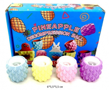 Антистресс арт. QD118 Зайка в ананасе цвета микс в пак. (12 шт.) шоубокс_
