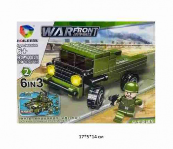 Конструктор арт. 41029-2 Военная техника 80 дет. в кор.~