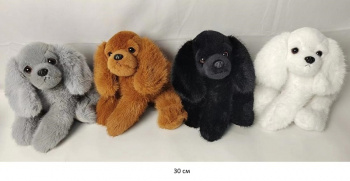 им Собака арт. 209308/410-209 Спаниель 4 цвета 30 см в пак.