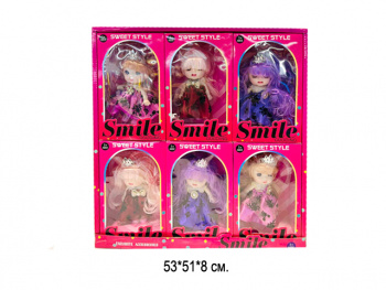 Кукла арт. 40549 В бальном платье ассорти 1 шт. в кор. (6 шт.) шоубокс•