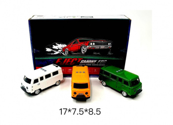 Модель металл. арт. LDP-2BA УАЗ 452 Буханка цвета микс (6 шт.) шоубокс_