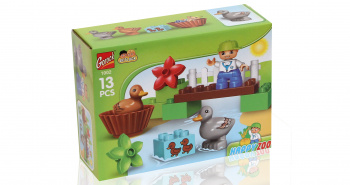 Конструктор арт. 1002 "Уточки у реки" 13 дет. в кор. 19*7*14