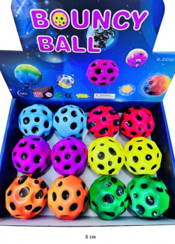 Антистресс арт. ABC-A19 Мяч "Метеорит" цвета микс (12 шт.) шоубокс•