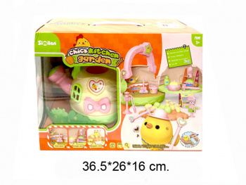 Дом для кукол арт. QL073-1 "Цыпленок-дачник" в кор._/18 шт./