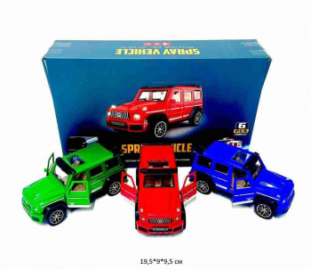 Модель металл. арт. YM-9927F Джип цвета микс (6 шт.) шоубокс_