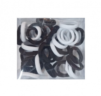 Резиночки арт. 035345 Черные и белые в кор.